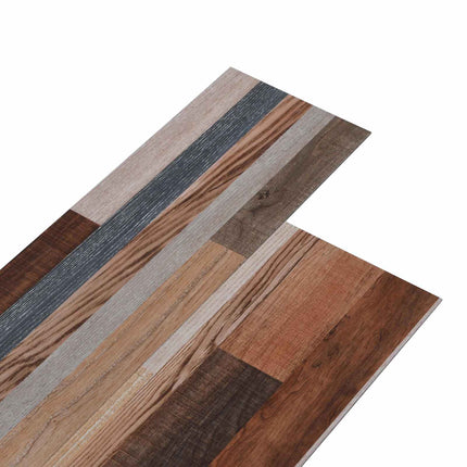 Selvklæbende PVC Plankegulve 30,5 x 61 cm 28 pcs PVC Flerfarvet