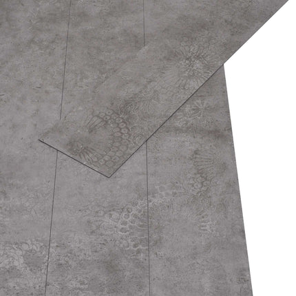 Selvklæbende PVC Plankegulve 30,5 x 61 cm 28 pcs PVC Betongrå