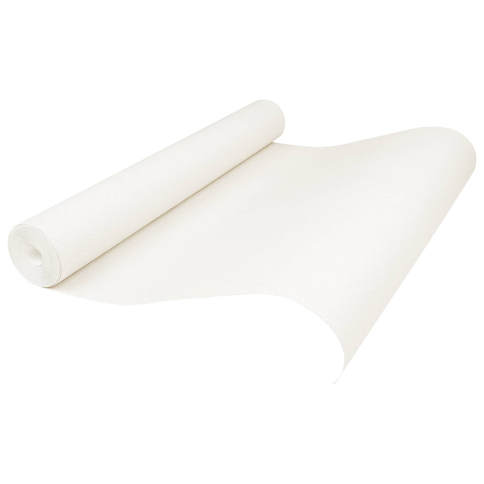 3D solid tapet Stribet Cremehvid 10 x 0,53 m Ikke-vævet stof