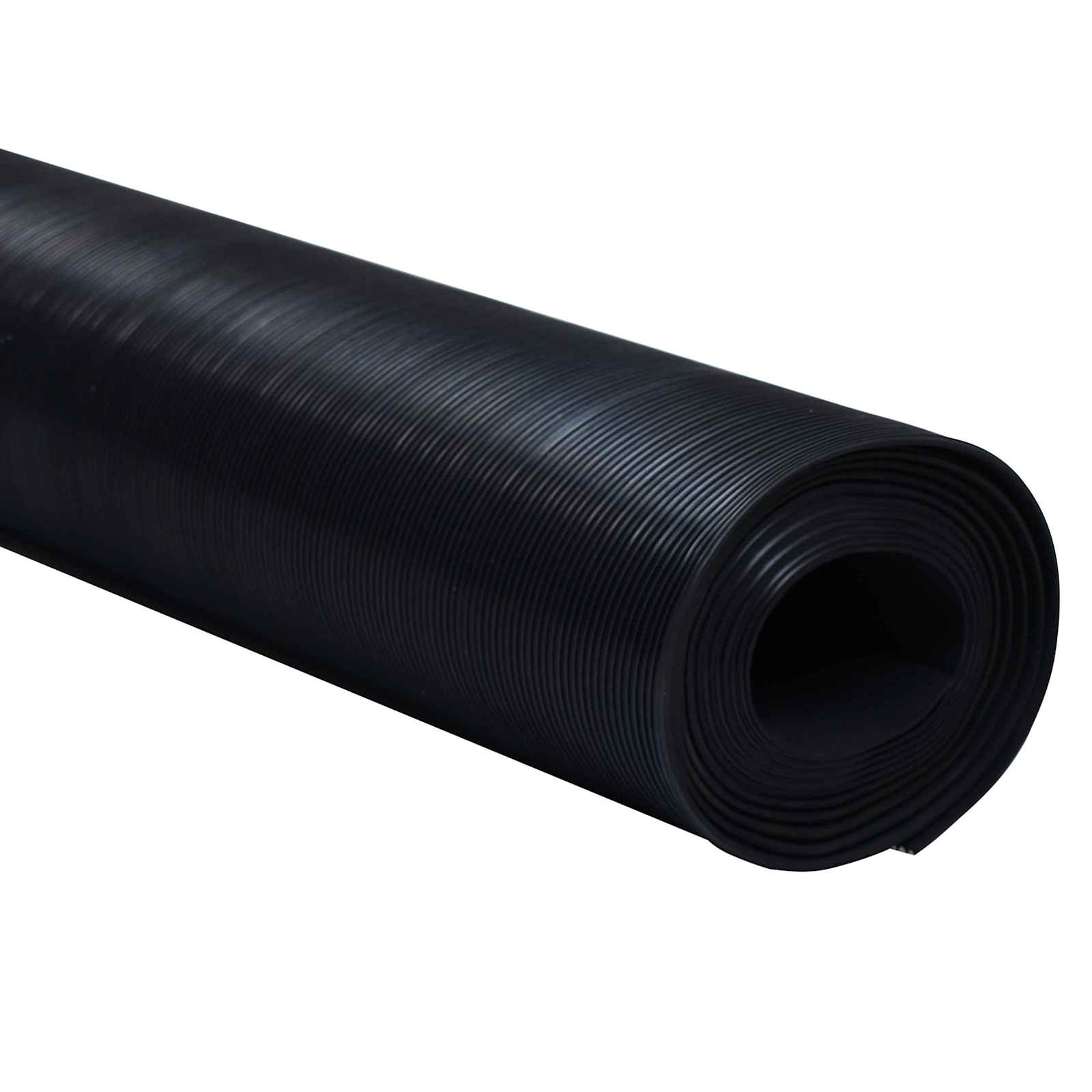 Gulvmåtte Sort 1,5 x 4 m Gummi