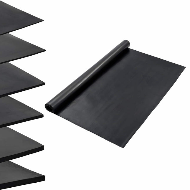 Gulvmåtte Sort 1,2 x 2 m Gummi