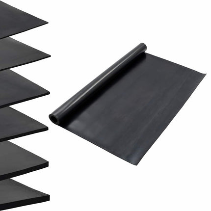 Gulvmåtte Sort 1,2 x 2 m Gummi
