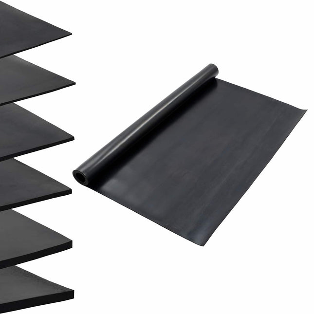 Gulvmåtte Sort 1,2 x 2 m Gummi