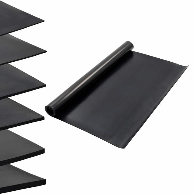 Gulvmåtte Sort 1,2 x 2 m Gummi