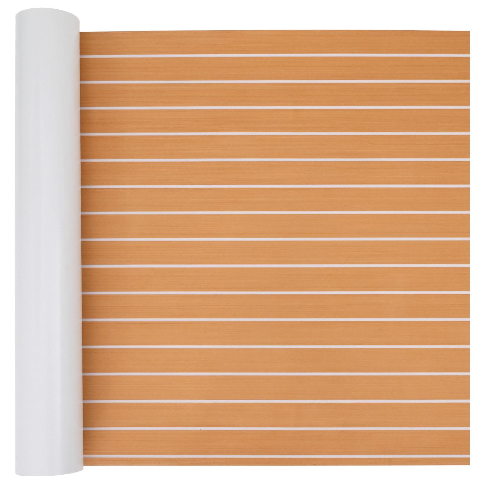 Bådmåtte Stribet Brun og hvid 240 x 90 cm EVA
