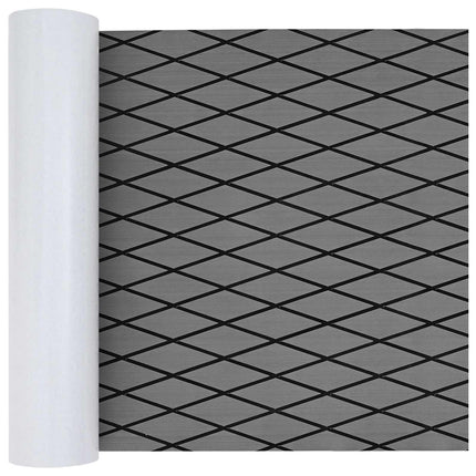 Bådmåtte Harlekin Lys grå og sort 190 x 70 cm EVA