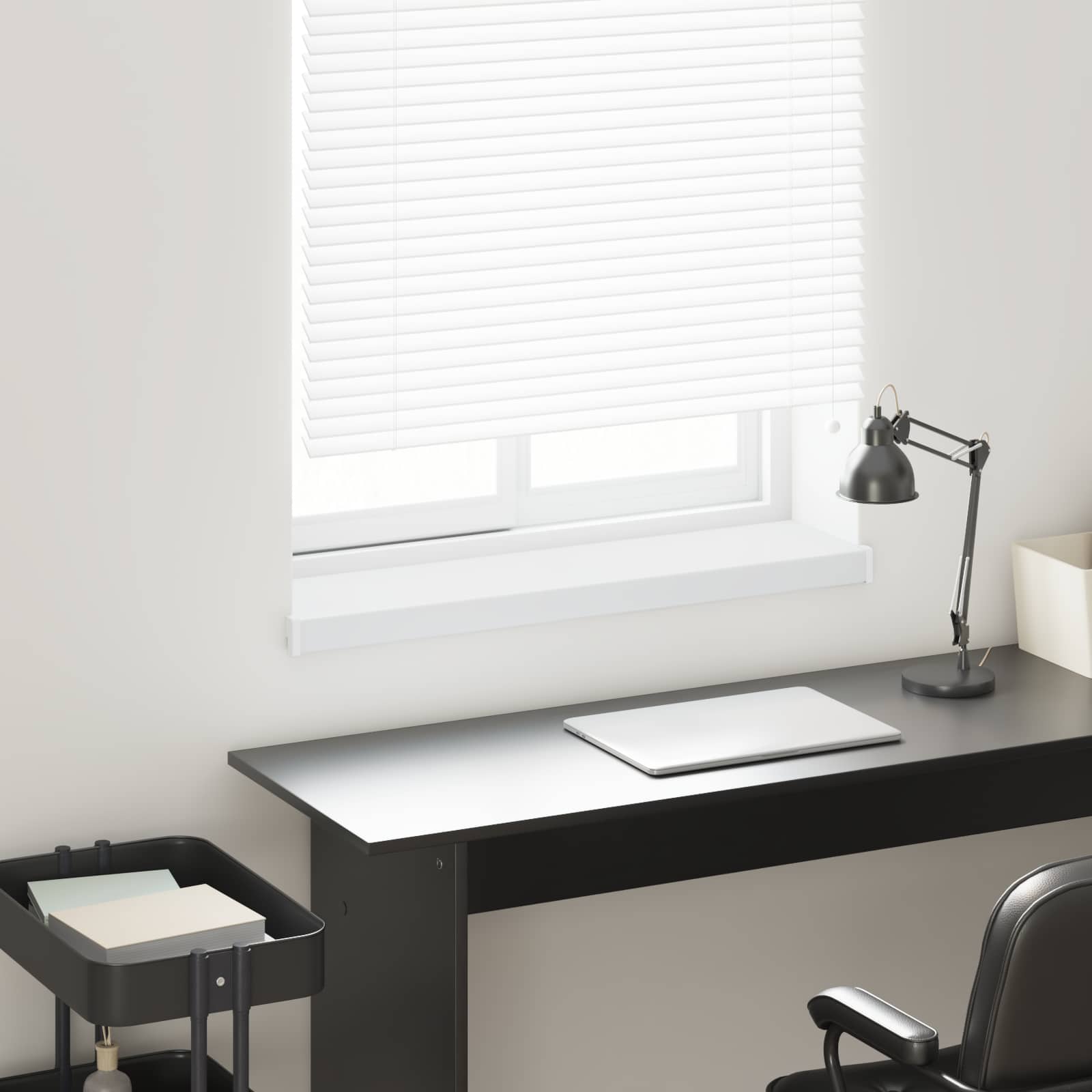 Vindueskarm Hvid 100 x 25 x 4,5 cm PVC