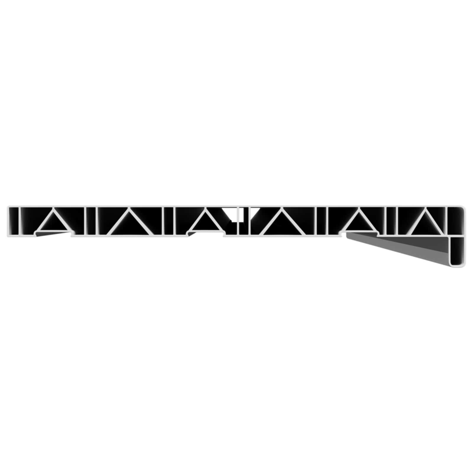 Vindueskarm Hvid 120 x 30 x 4,5 cm PVC