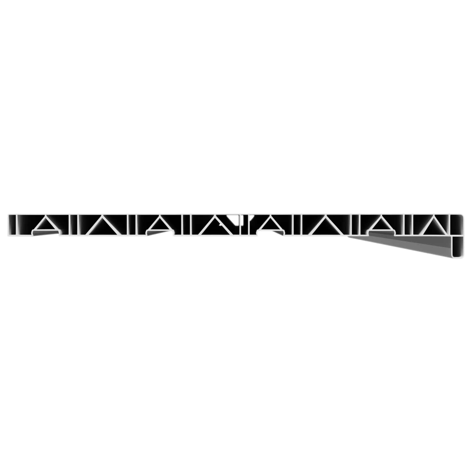 Vindueskarm Hvid 120 x 40 x 4,5 cm PVC
