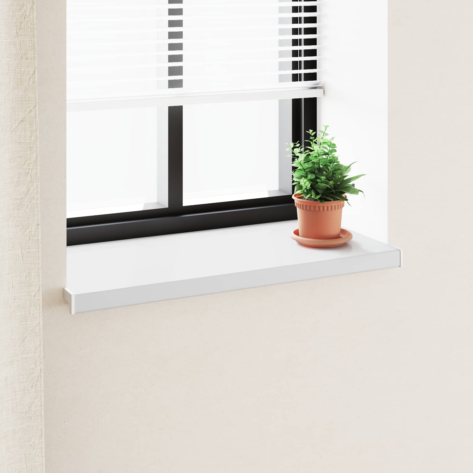 Vindueskarm Hvid 60 x 45 x 4,5 cm PVC