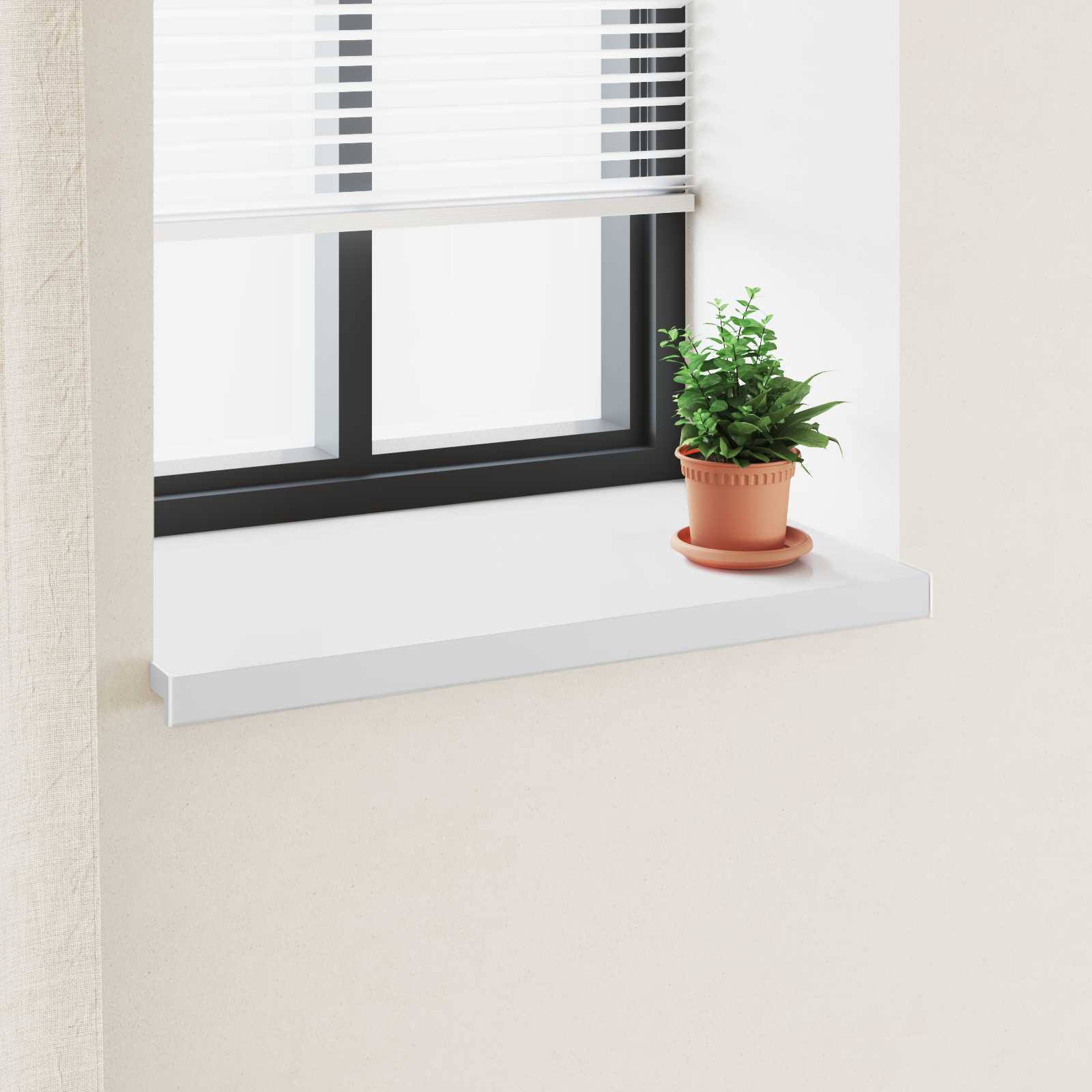 Vindueskarm Hvid 60 x 50 x 4,5 cm PVC