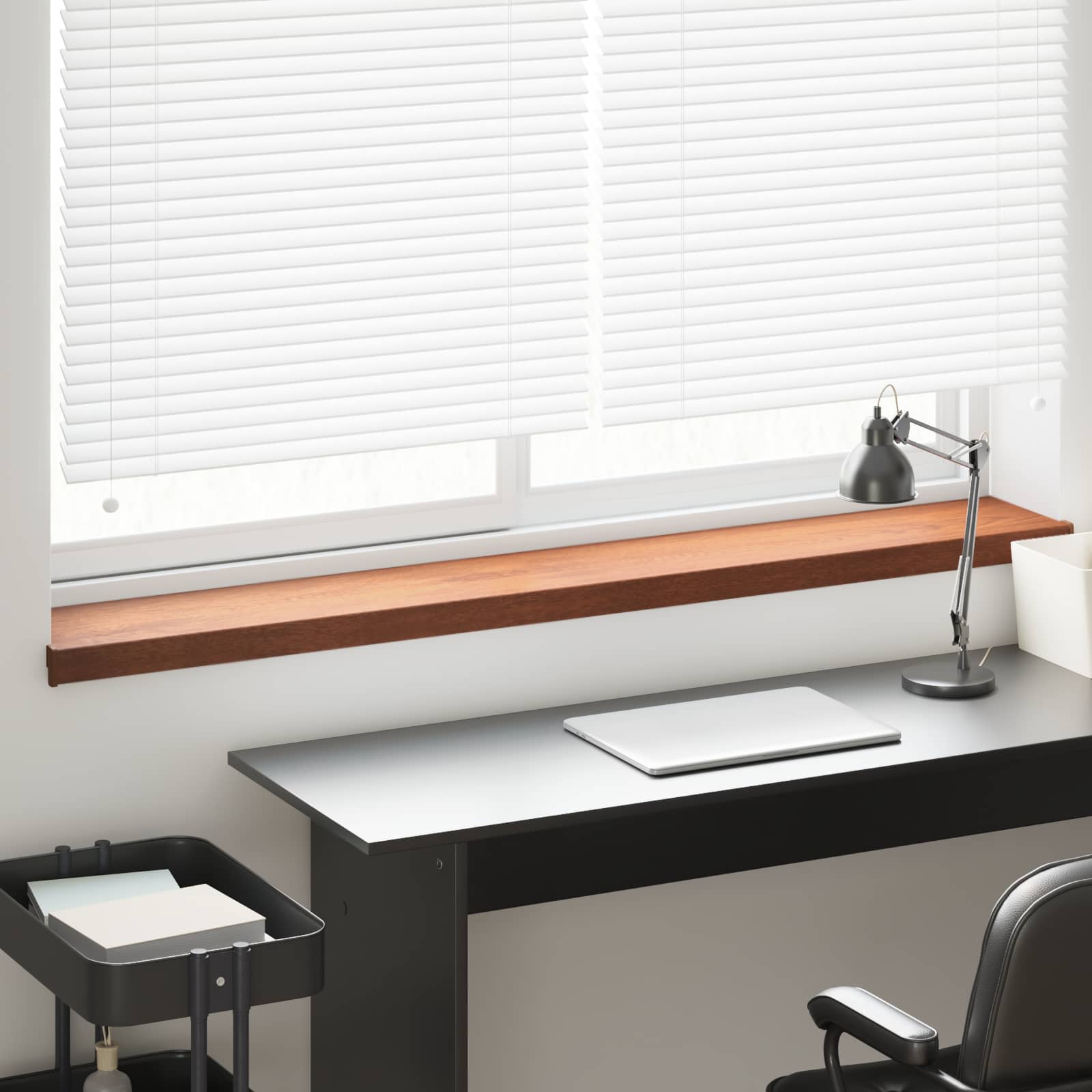 Vindueskarm Brun træ 160 x 25 x 4,5 cm PVC