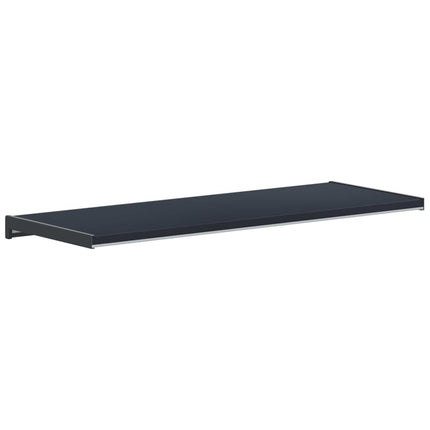 Vindueskarm Anthracit med træstruktur 80 x 35 x 4,5 cm PVC