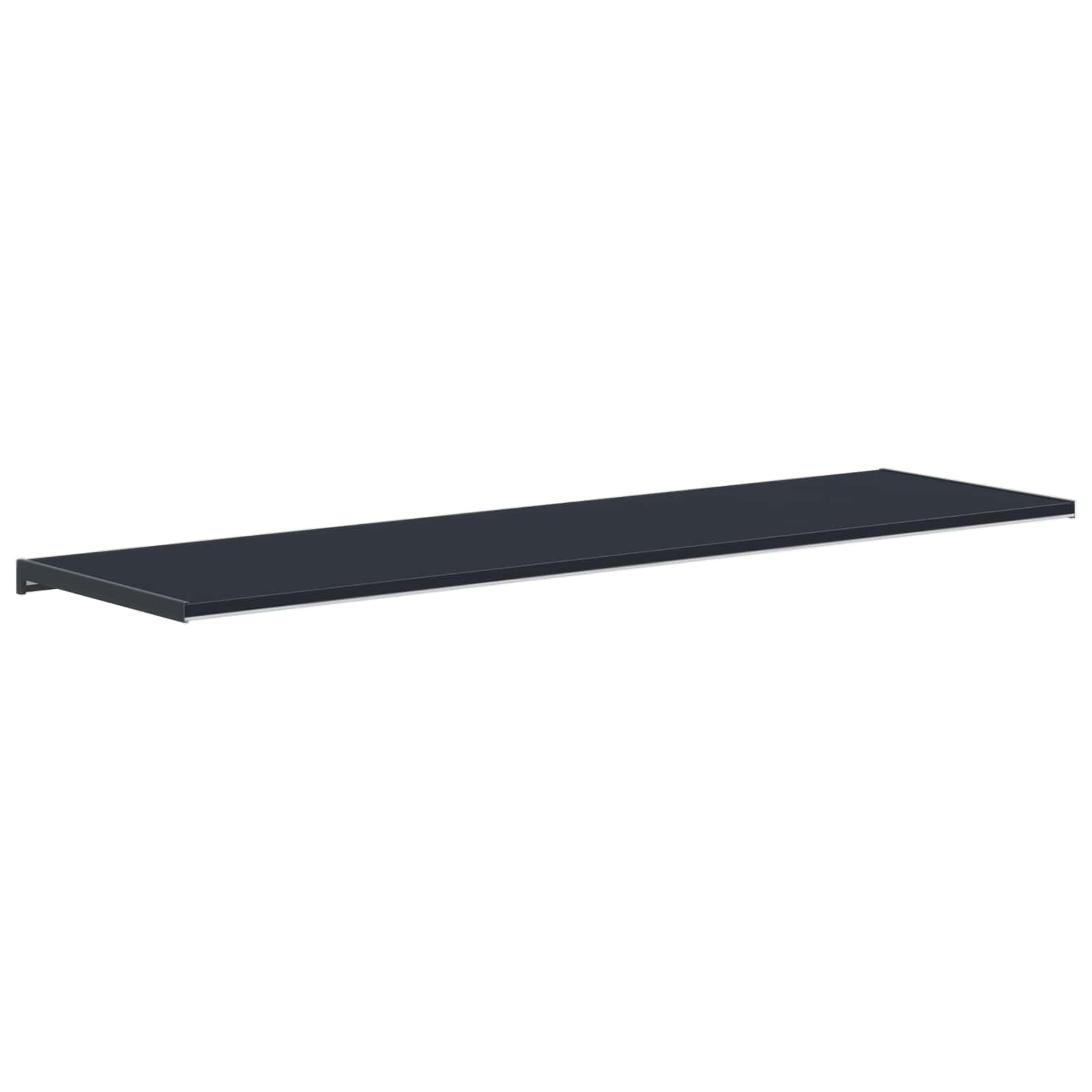 Vindueskarm Anthracit med træstruktur 160 x 40 x 4,5 cm PVC