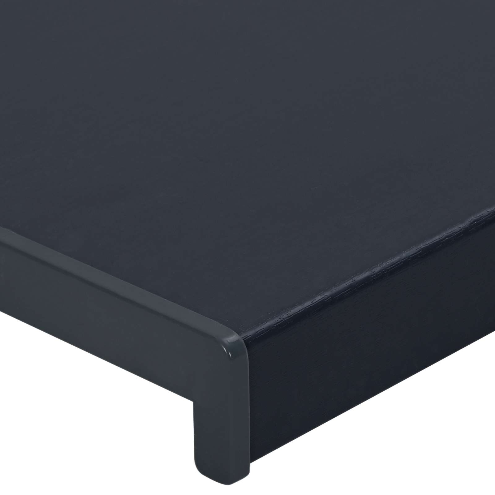 Vindueskarm Anthracit med træstruktur 120 x 45 x 4,5 cm PVC