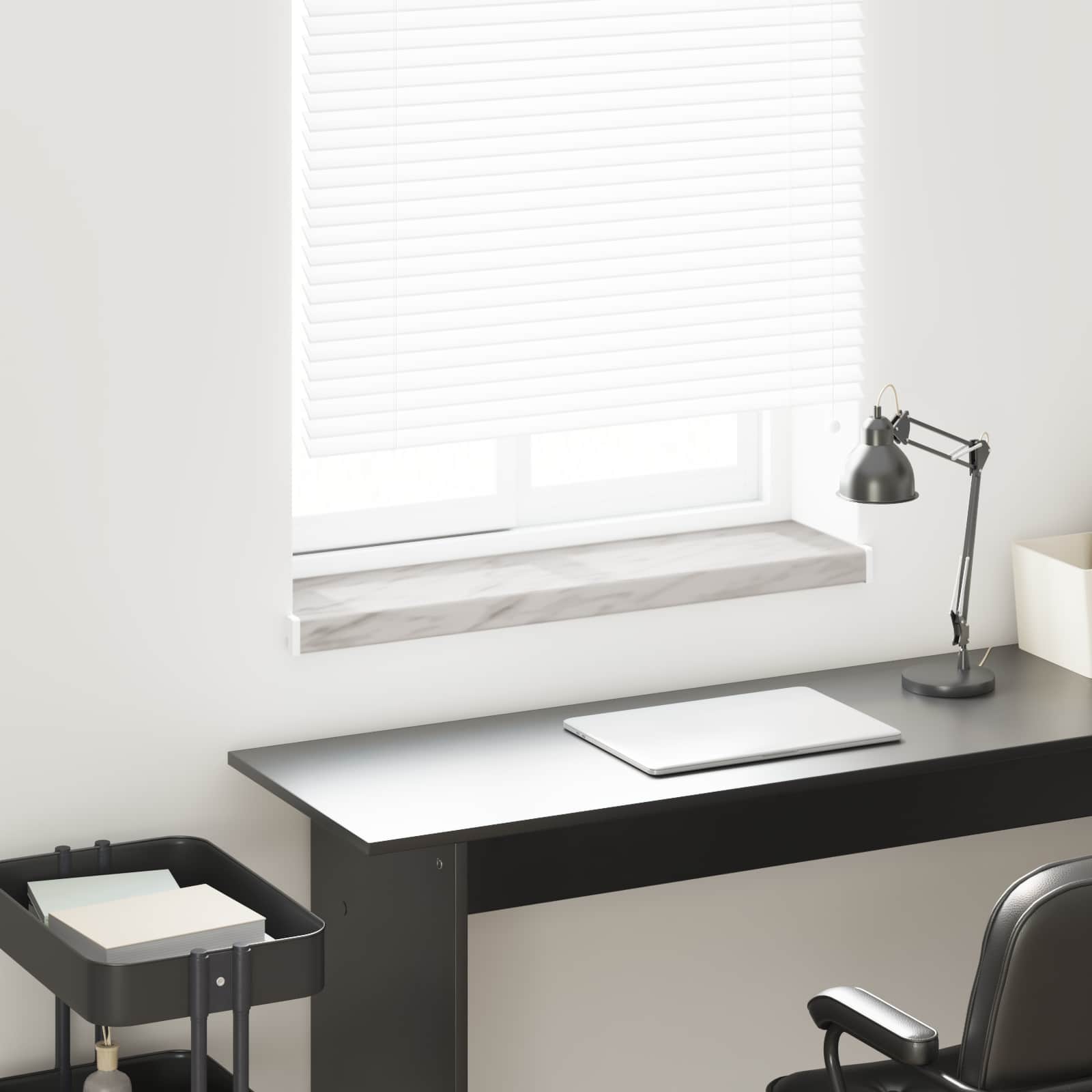 Vindueskarm Marmor tekstur 60 x 20 x 4,5 cm PVC