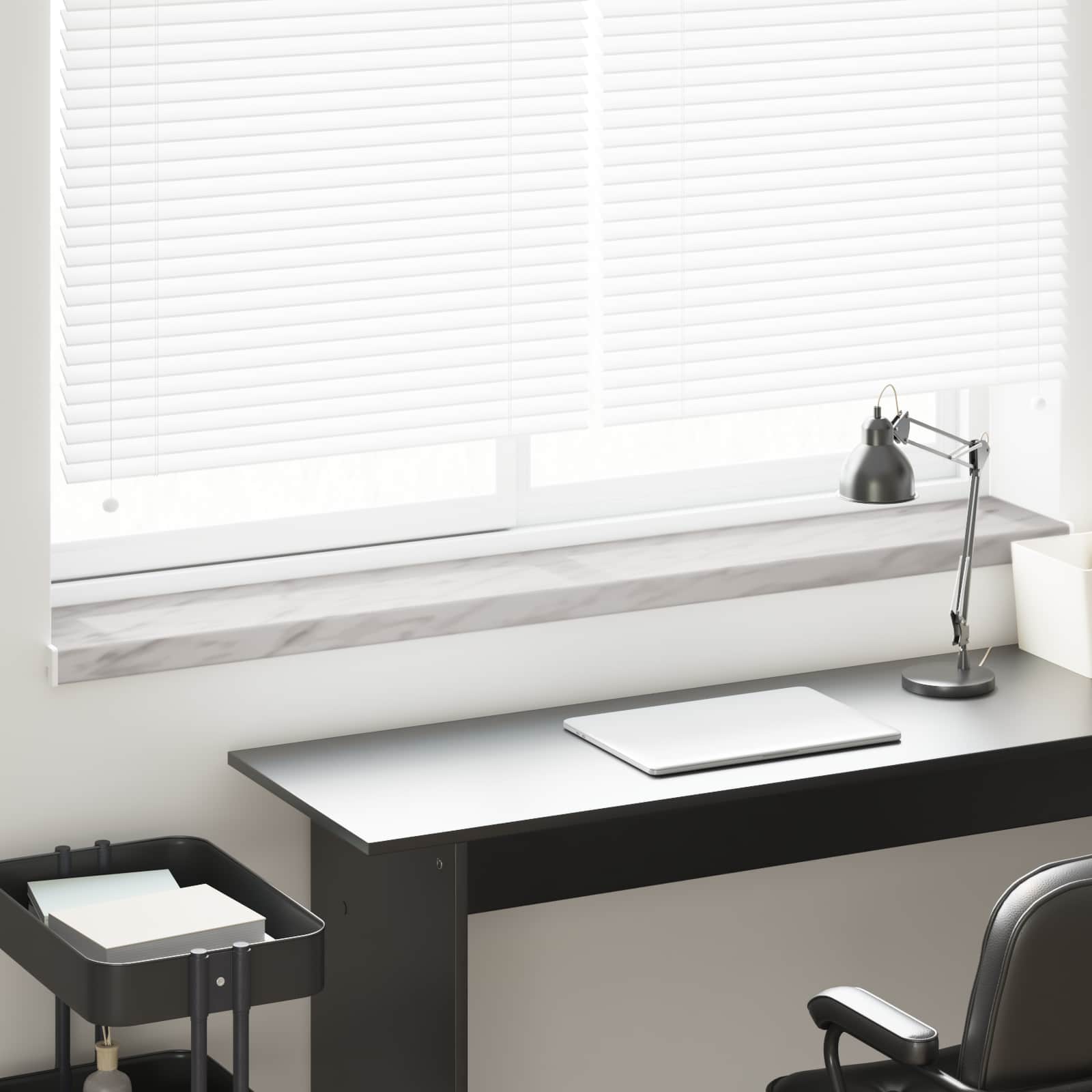 Vindueskarm Marmor tekstur 120 x 25 x 4,5 cm PVC