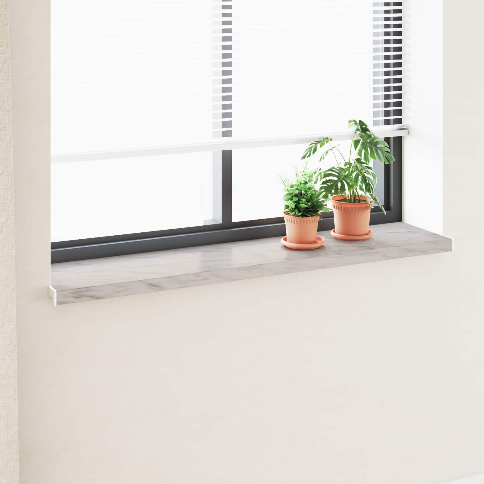 Vindueskarm Marmor tekstur 160 x 30 x 4,5 cm PVC