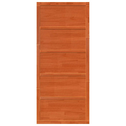 Ladedør Voksbrun 100 x 2,5 x 208 cm Massivt fyrretræ