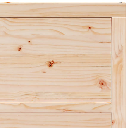 Ladedør Naturfarvet 90 x 2,5 x 208 cm Massivt fyrretræ