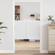 Svingdøre Hvid 80 x 50 cm Massivt fyrretræ