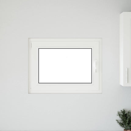 Kældervindue indvendig farve hvid RISOR 80 x 70 cm