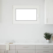 Kældervindue RISOR 90 x 50 cm PVC og glas Hvid