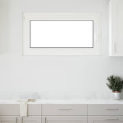 Kældervindue RISOR 110 x 60 cm PVC og glas Hvid
