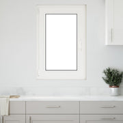 Kældervindue RISOR 60 x 90 cm PVC og glas Hvid