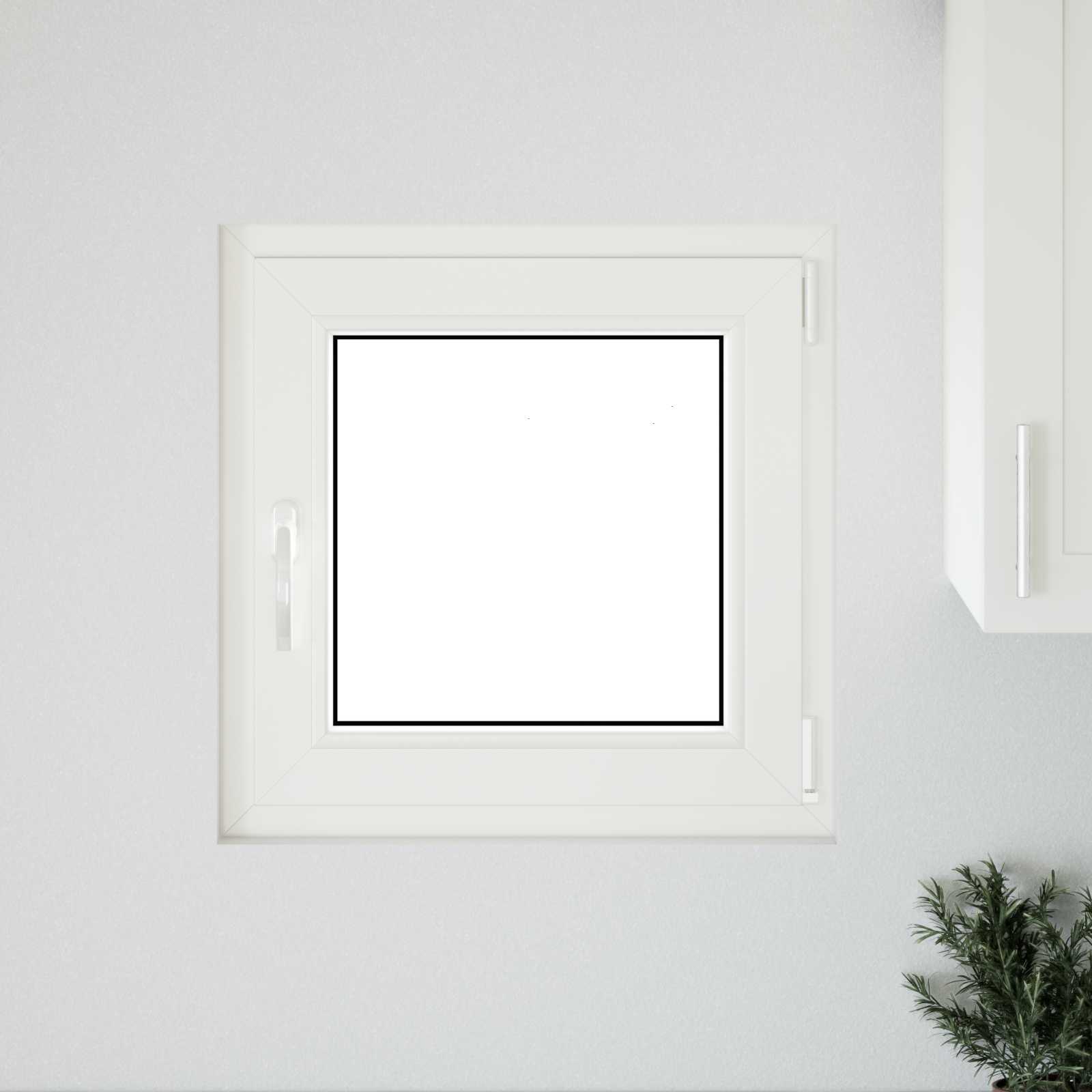 Kældervindue RISOR 50 x 50 cm PVC og glas Antracit
