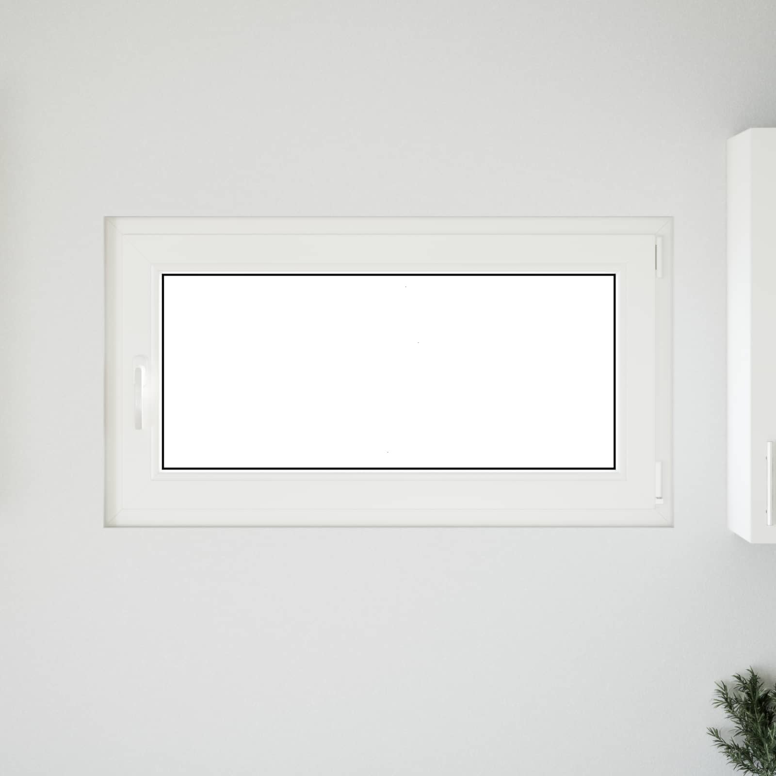 Kældervindue RISOR 110 x 60 cm PVC og glas Antracit