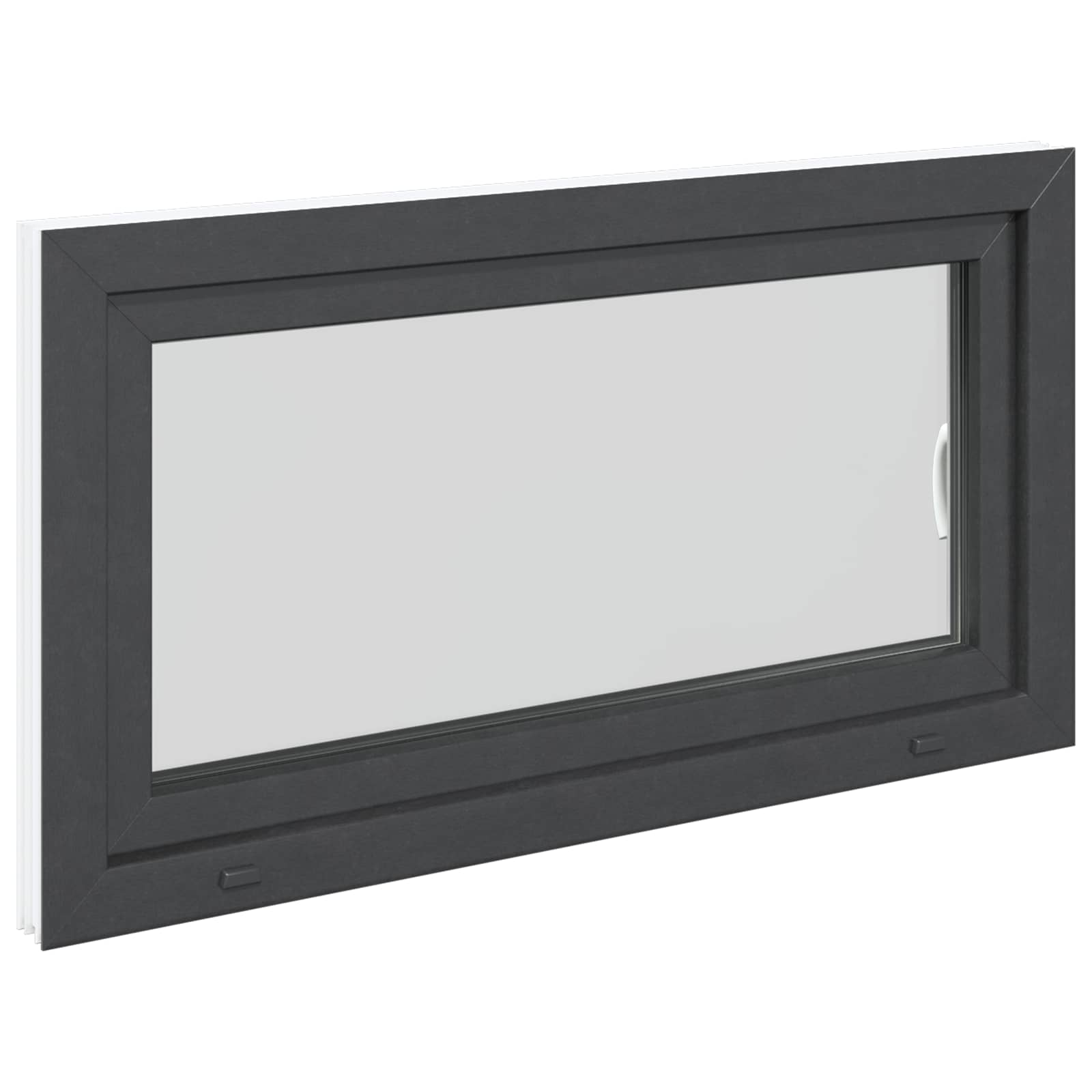Kældervindue RISOR 110 x 60 cm PVC og glas Antracit