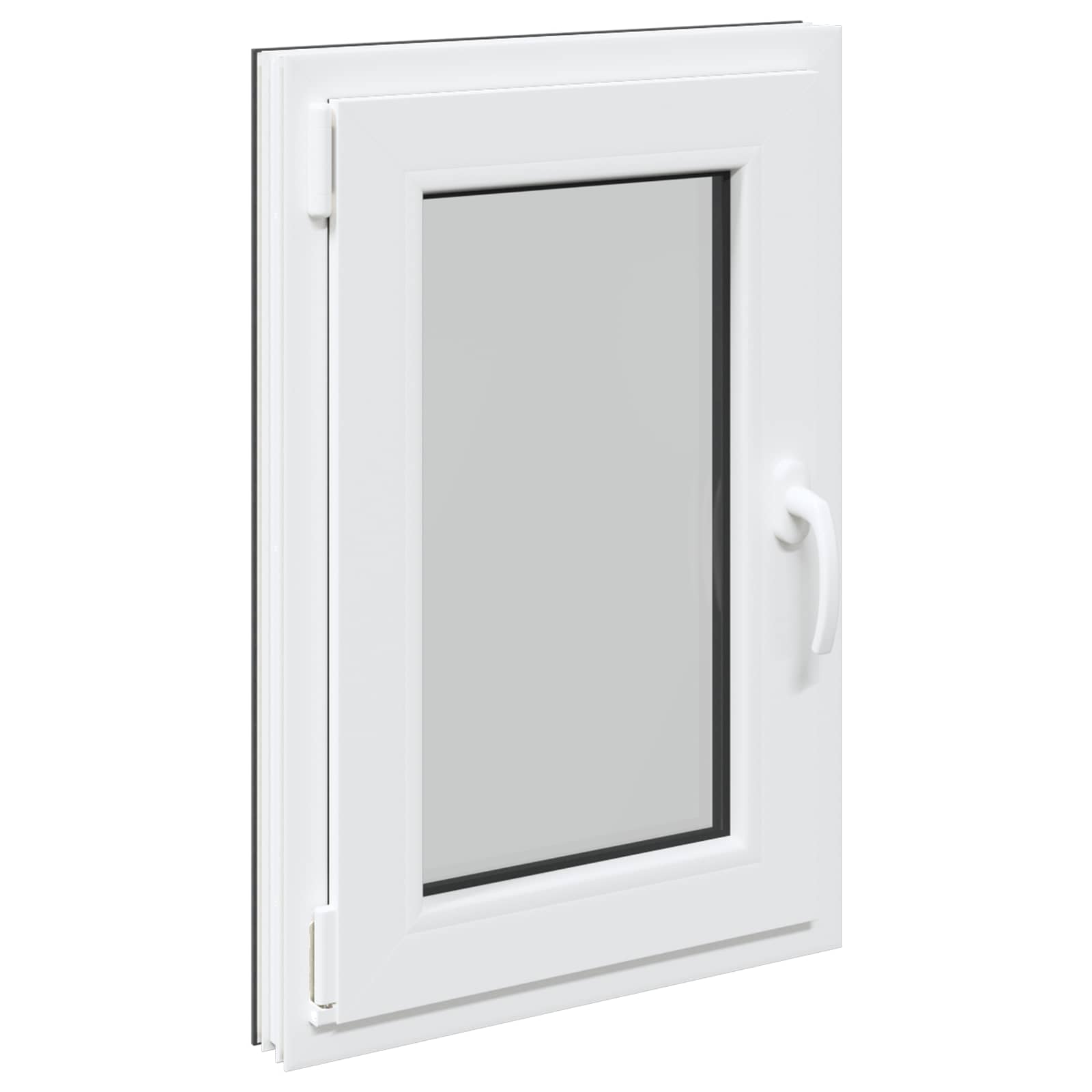 Kældervindue RISOR 50 x 75 cm PVC og glas Antracit