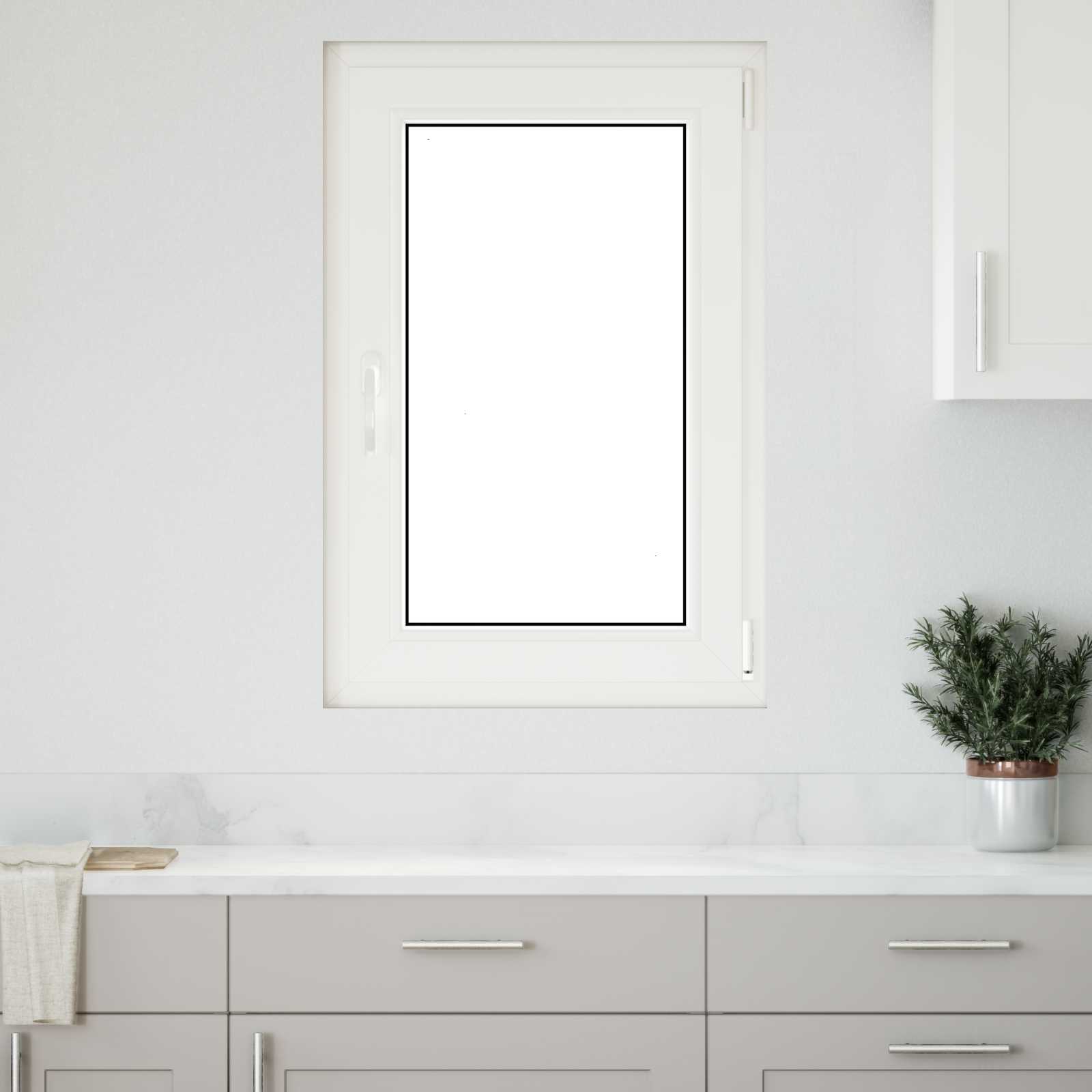 Kældervindue RISOR 60 x 90 cm PVC og glas Antracit