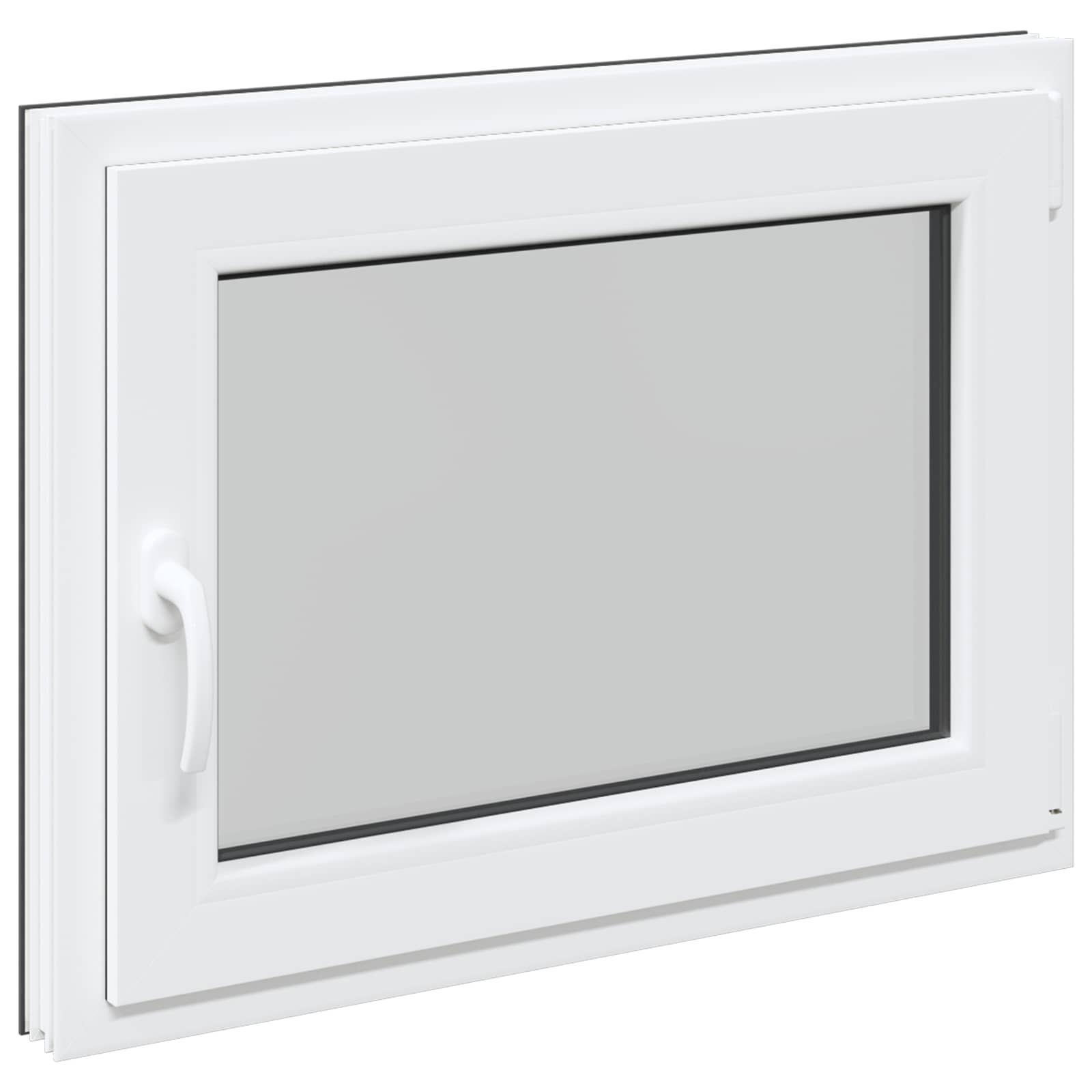Kældervindue RISOR 60 x 100 cm PVC og glas Antracit