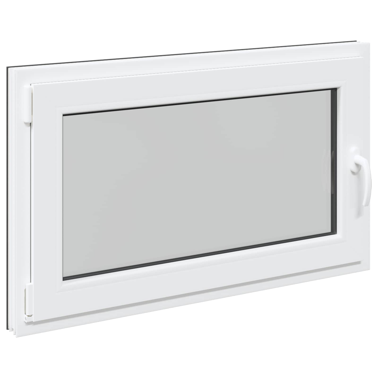 Kældervindue RISOR 100 x 60 cm PVC og glas Antracit