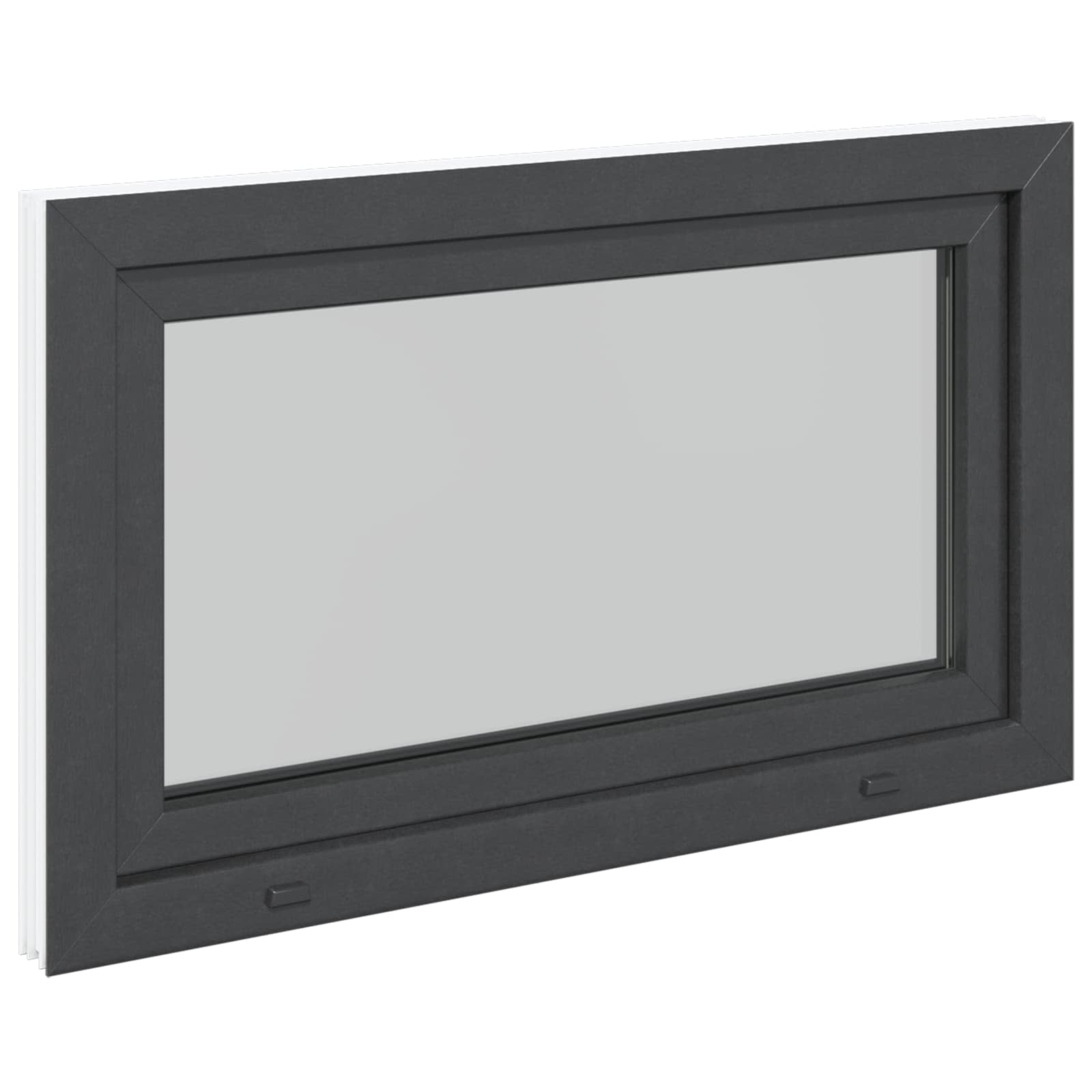 Kældervindue RISOR 100 x 60 cm PVC og glas Antracit