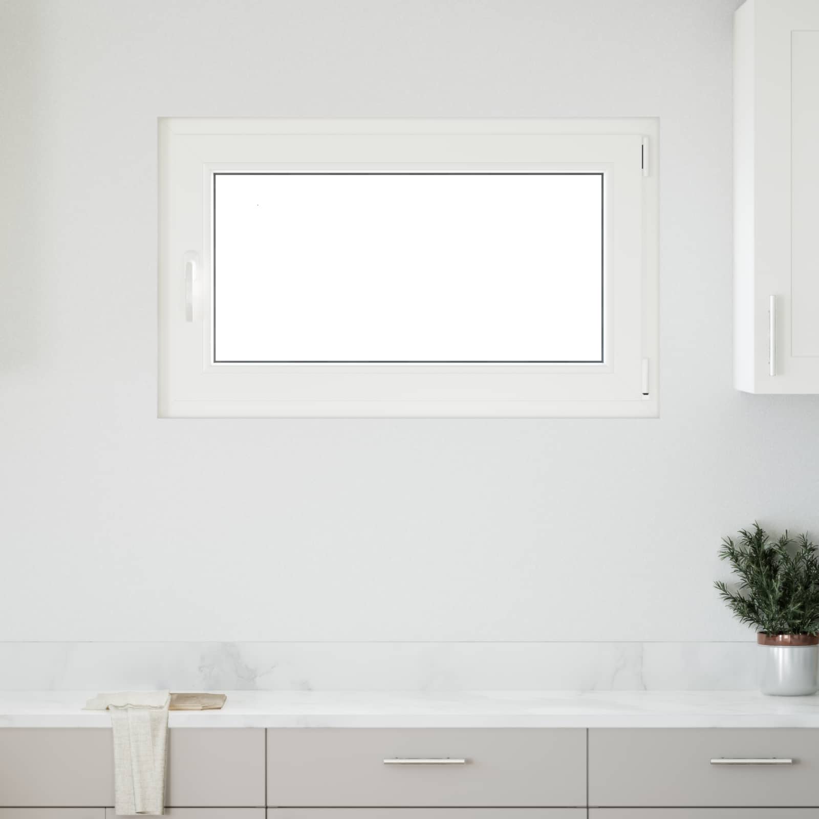 Kældervindue RISOR 100 x 70 cm PVC og glas Antracit
