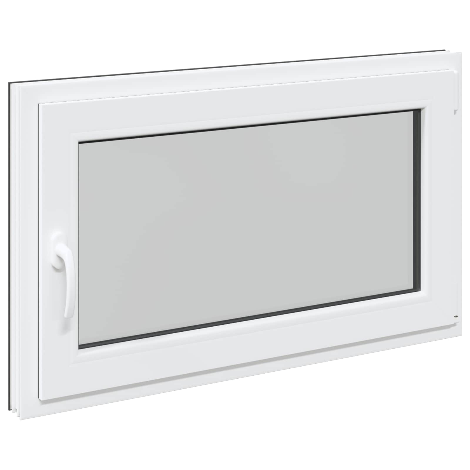 Kældervindue RISOR 100 x 70 cm PVC og glas Antracit