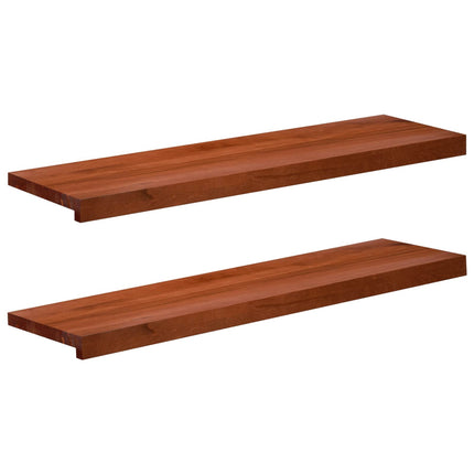 Trappetrin 2 stk. 90 x 25 x 2 cm Brun Solid bøg