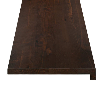 Trappetrin 2 stk. 80 x 25 x 2 cm Mørk Brun Solid bøg