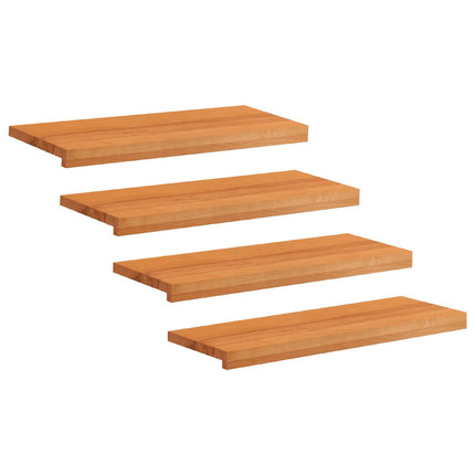 Trappetrin 4 stk. 70 x 30 x 2 cm Lys Brun Solid bøg