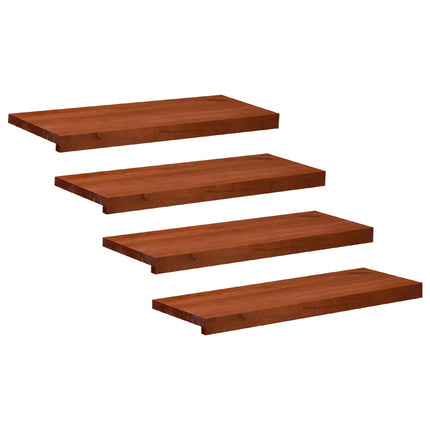 Trappetrin 4 stk. 70 x 30 x 2 cm Brun Solid bøg