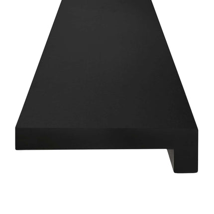 Trappetrin 16 stk. 110 x 30 x 2 cm Sort Solid bøg