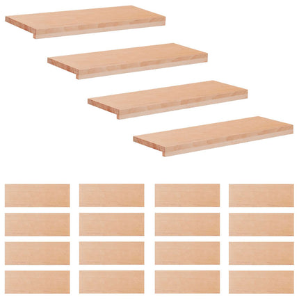 Trappetrin 20 stk. 70 x 30 x 2 cm Naturfarvet Solid bøg