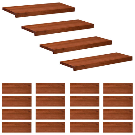 Trappetrin 20 stk. 70 x 25 x 2 cm Brun Solid bøg