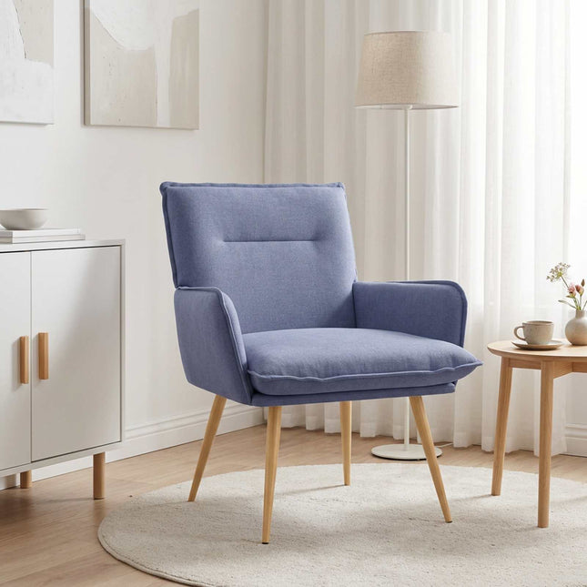 Lænestol Jeans blå Stof