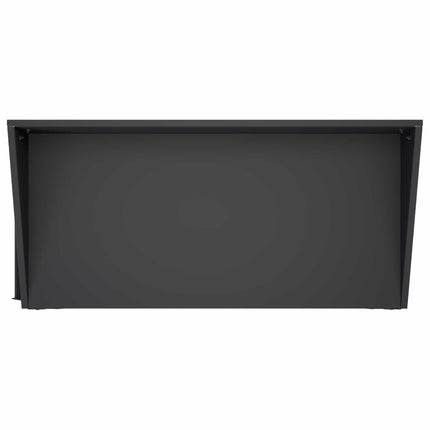 Pottebord med hjul 96 x 50 x 89 cm Koldvalset stål Sort