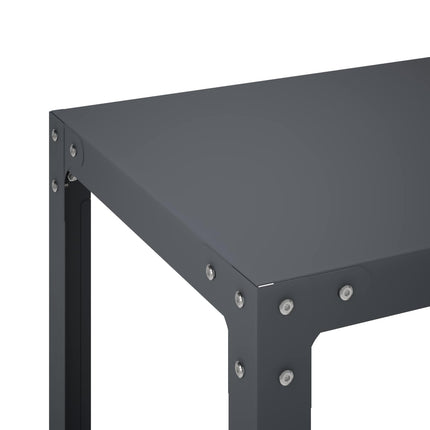 Plantebord 80 x 40 x 80 cm Pulverlakeret stål Antracit