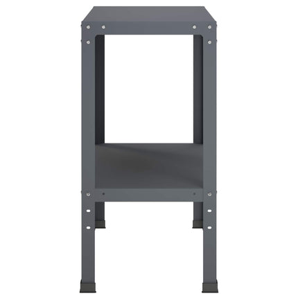 Plantebord 80 x 40 x 80 cm Pulverlakeret stål Antracit